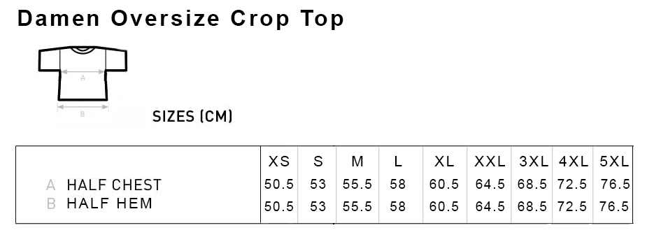 Damen Oversize Crop Top