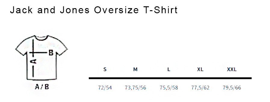 Jack and Jones oversize t-shirt for men, comfortable casual streetwear style