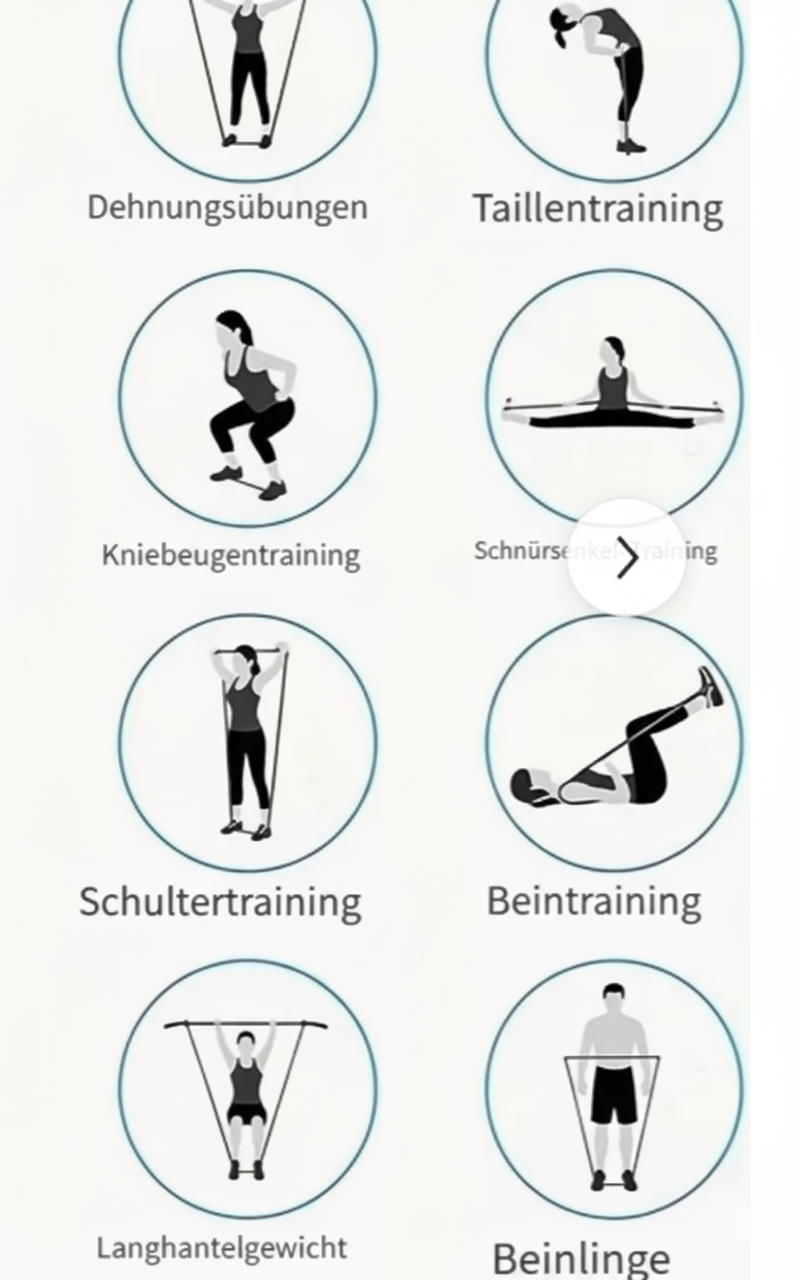 Resistance bands set for workouts, home fitness, and strength training