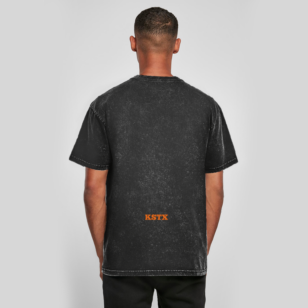 Oversize washed t-shirt for men, casual streetwear style, vintage look