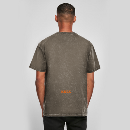 Oversize washed t-shirt for men, casual streetwear style, vintage look