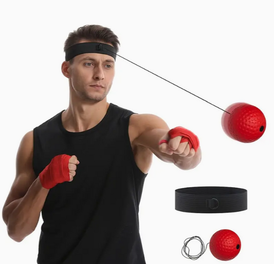 Box reflex training set for speed, reaction, and boxing practice at home or gym