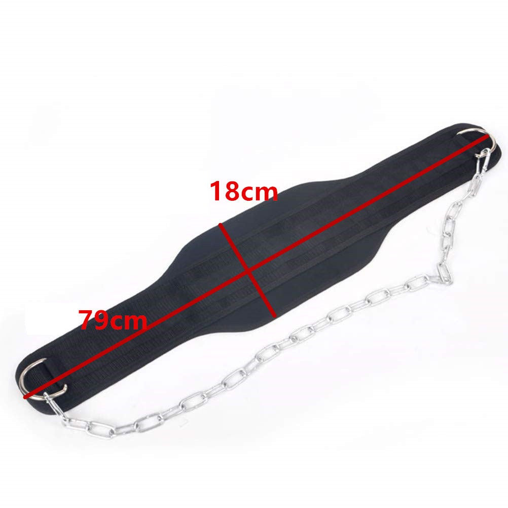 Dip Gürtel mit Kette for weighted dips, strength training, and bodybuilding exercises.