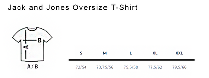 Jack and Jones oversize t-shirt for men, comfortable casual streetwear style