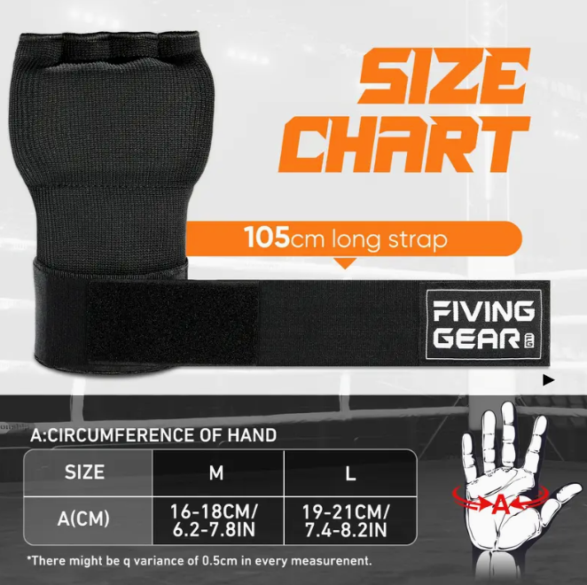 FIVING GEAR™ Quick Hand Wraps for boxing, martial arts, and fast hand protection during training.