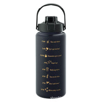 2L motivational water bottle for workouts, fitness, and daily hydration