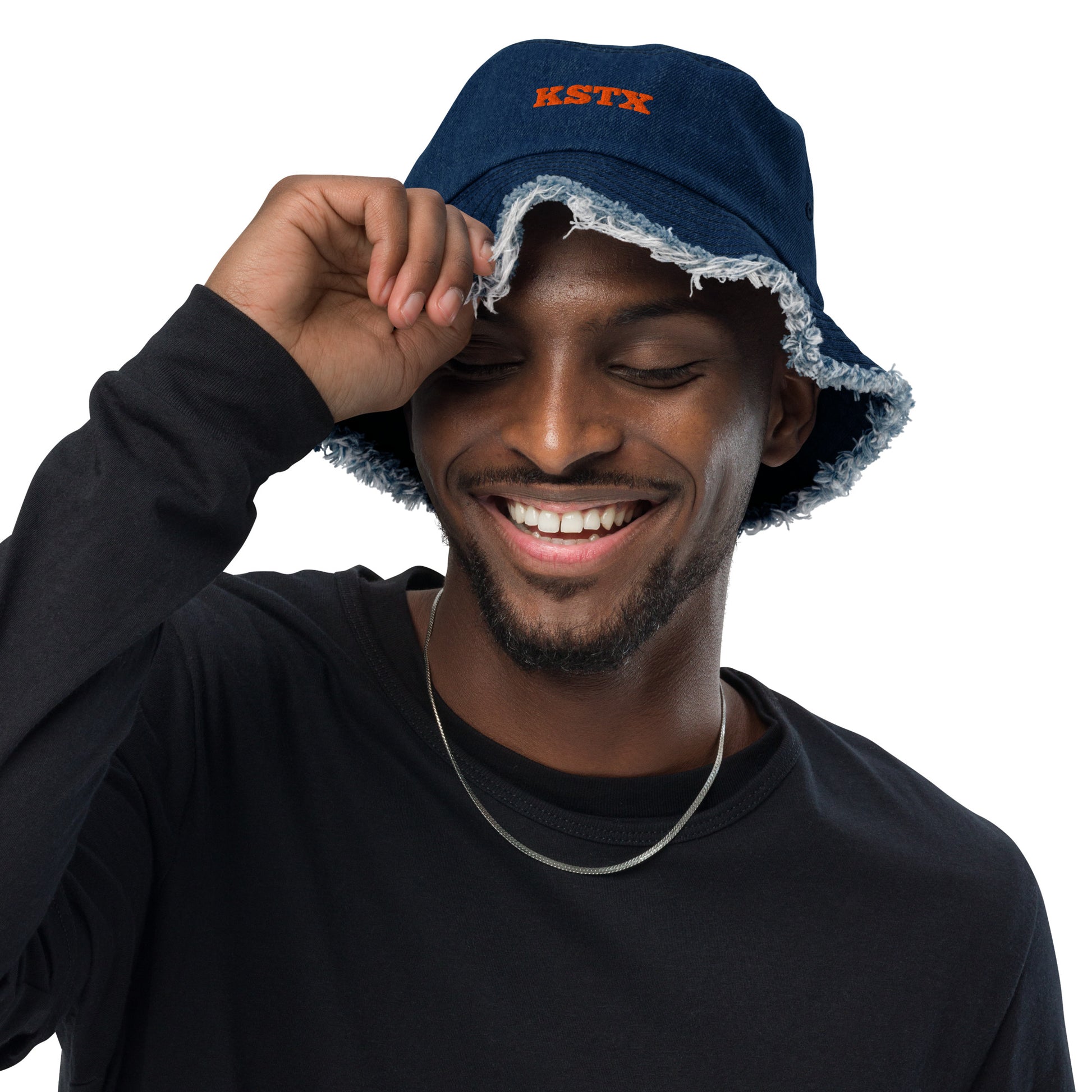 StreetFit denim bucket hat, unisex streetwear style, casual everyday accessory