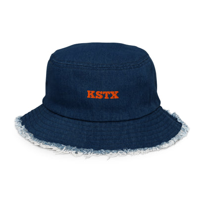 StreetFit denim bucket hat, unisex streetwear style, casual everyday accessory