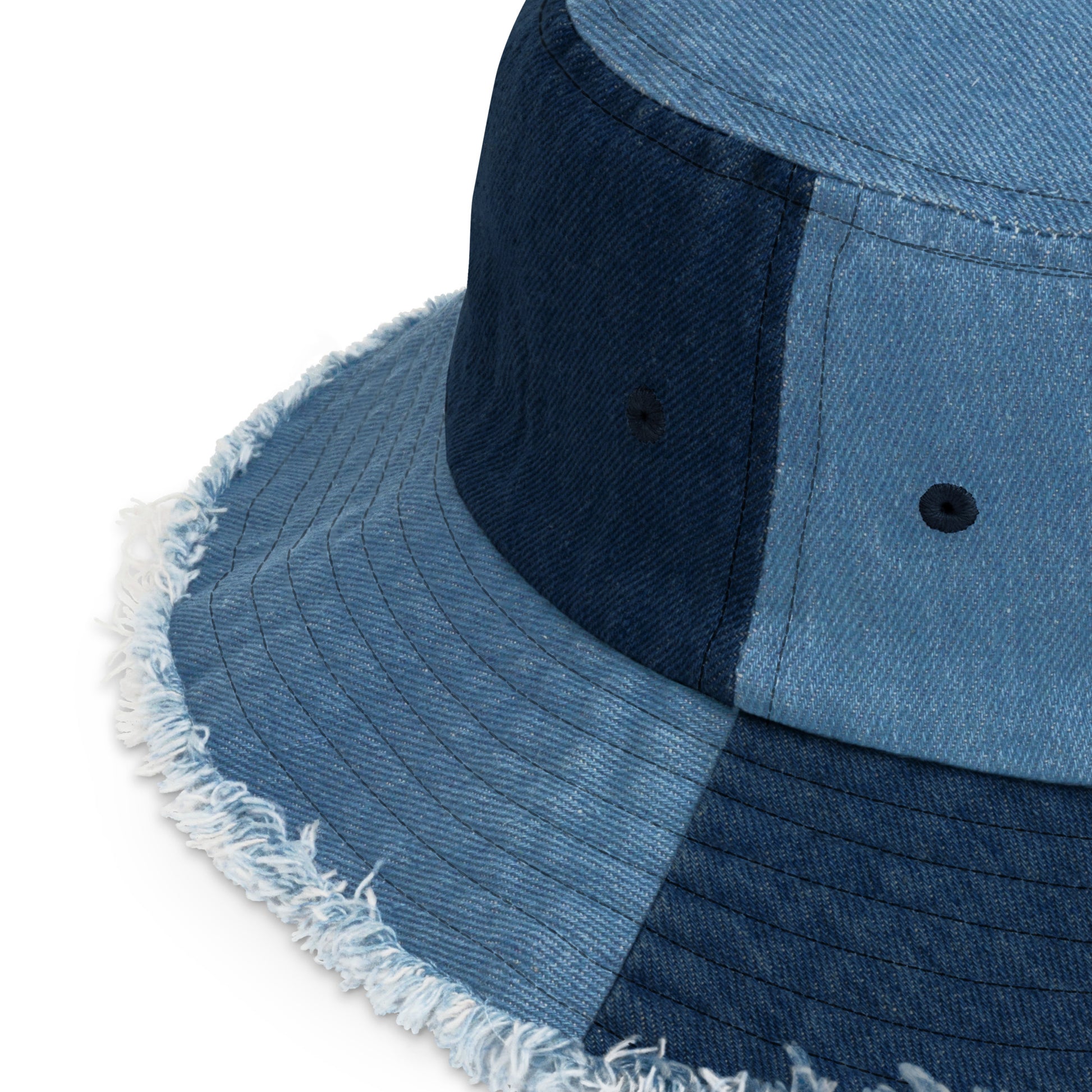 StreetFit denim bucket hat, unisex streetwear style, casual everyday accessory
