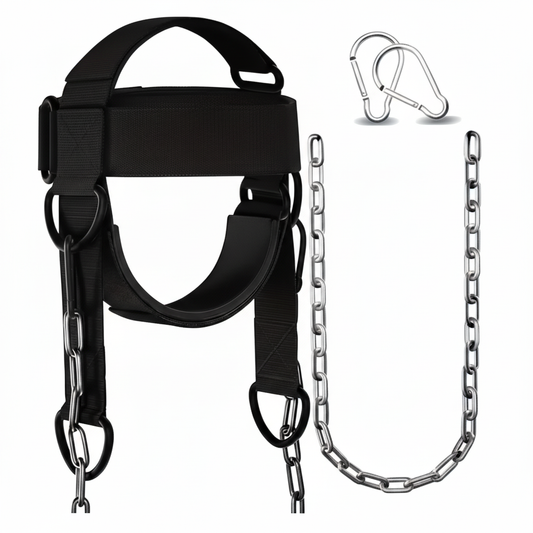 Power neck trainer for strengthening neck muscles and home workouts