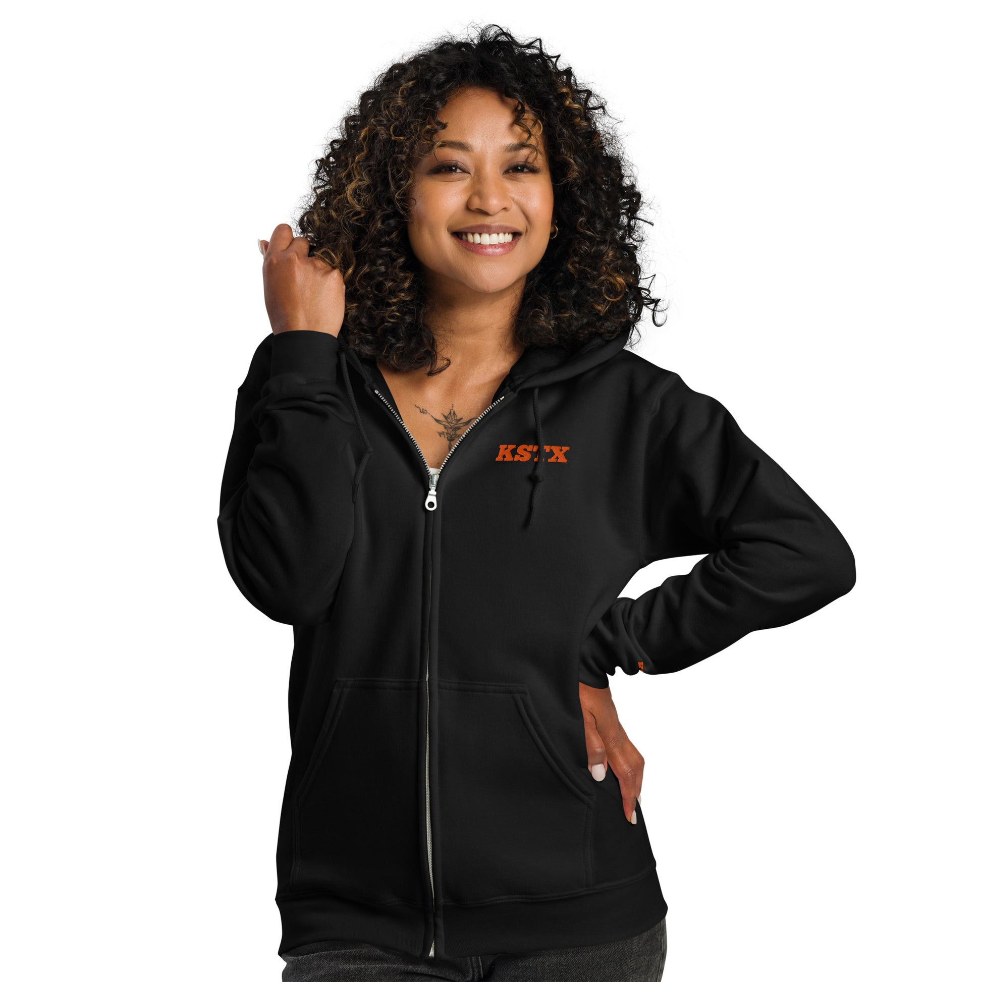 Unisex Heavy-Blend Zip Hoodie for casual wear, warmth, and comfort with full-zip design.