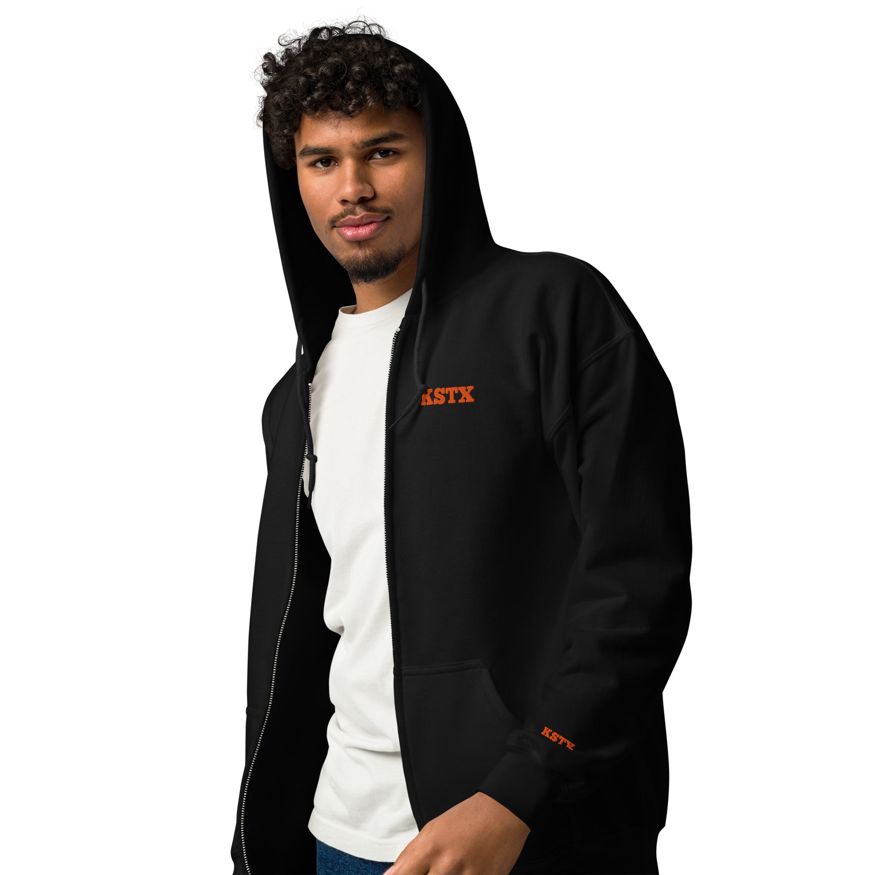 Unisex Heavy-Blend Zip Hoodie for casual wear, warmth, and comfort with full-zip design.