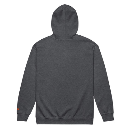 Unisex Heavy-Blend Zip Hoodie for casual wear, warmth, and comfort with full-zip design.