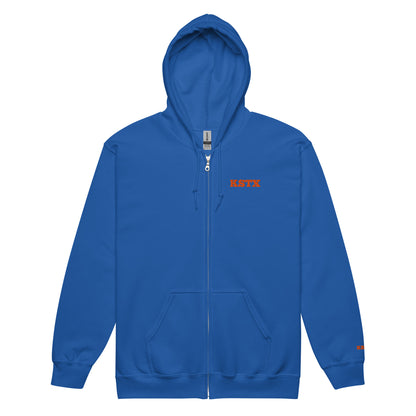 Unisex Heavy-Blend Zip Hoodie for casual wear, warmth, and comfort with full-zip design.