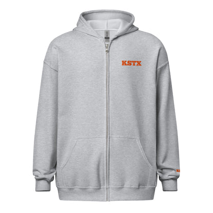 Unisex Heavy-Blend Zip Hoodie for casual wear, warmth, and comfort with full-zip design.