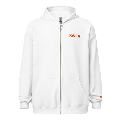 Unisex Heavy-Blend Zip Hoodie for casual wear, warmth, and comfort with full-zip design.